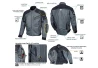 Hit-Air MX-9 airbag vetraná bunda tmavosivá pre motorkárov