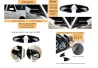 Kryty zrkadiel Sharp BMW E84 F20 F21 F22 F30 F32 F36 F87 čierné na automobil
