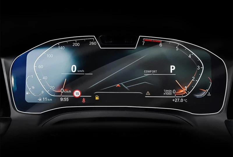 Ochranné sklo budíků BMW G20 G21 G22 G26 G42 model s kamerou pre auto