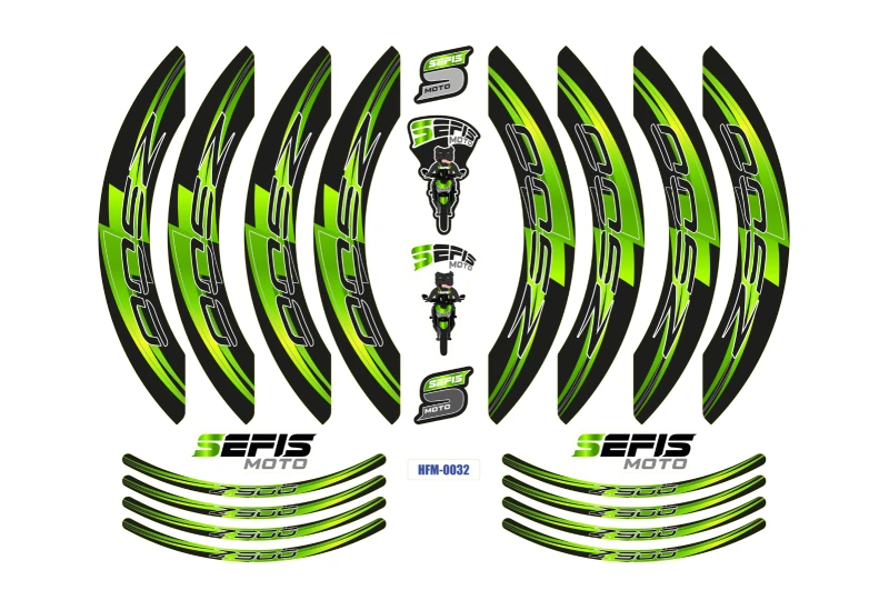 SEFIS PREMIUM ST 1 dvojdielne polepy na kolesá Kawasaki Z900 pre motocykel