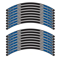 SEFIS sada 4-dielnych polepov EASY na kolesá motocykla modrá