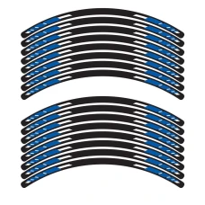 SEFIS sada 4-dielnych polepov EASY na kolesá motocykla modrá