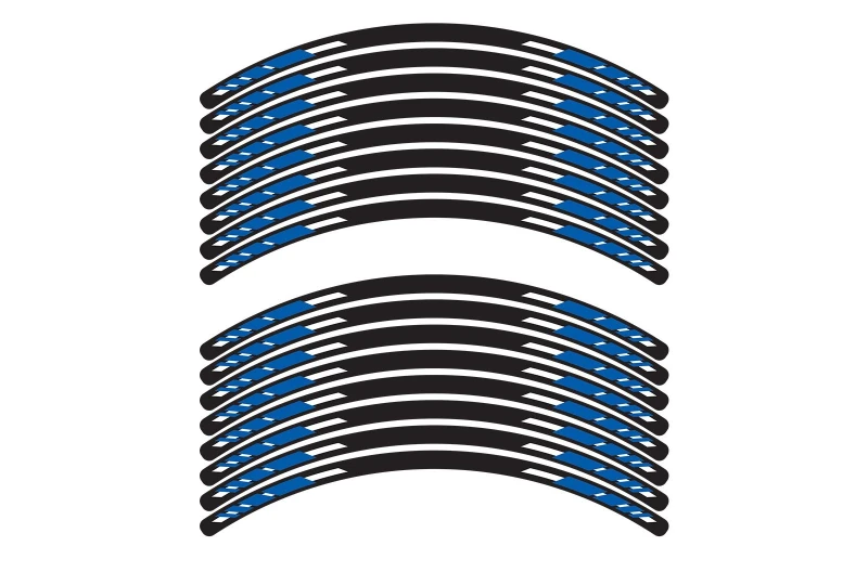 SEFIS sada 4-dielnych polepov EASY na kolesá motocykla modrá pre motocykel