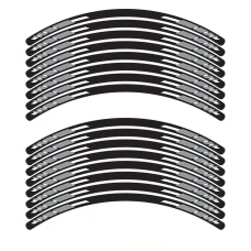 SEFIS sada 4-dielnych polepov EASY na kolesá motocykla sivá