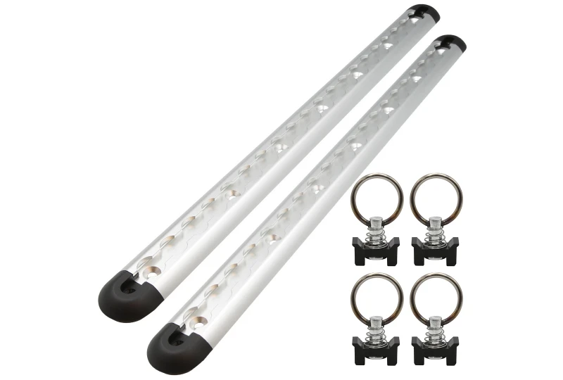 SEFIS ALU kotevná lišta AirLine 2x50cm strieborná + 4 ks oko do lišty AirLine - samec pre motocykel