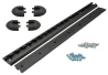 SEFIS ALU kotevná lišta AirLine 2x50cm čierná pre motocykel