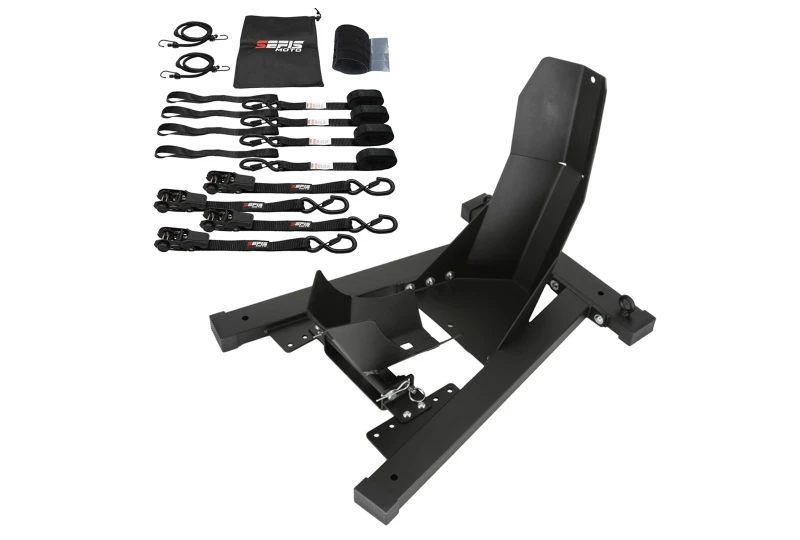 SEFIS C20 prepravný moto stojan + SEFIS SET 25 upevňovacie popruhy pre motocykel