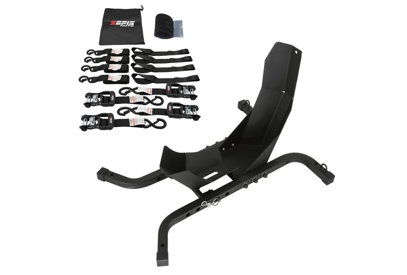 SEFIS C21 prepravný moto stojan + SEFIS SET 40 upevňovacie popruhy pre motocykel