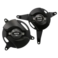 SEFIS CNC kryty motora Kawasaki Z900 2017-2025 šedá