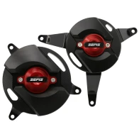 SEFIS CNC kryty motora Kawasaki Z900 2017-2025 červená