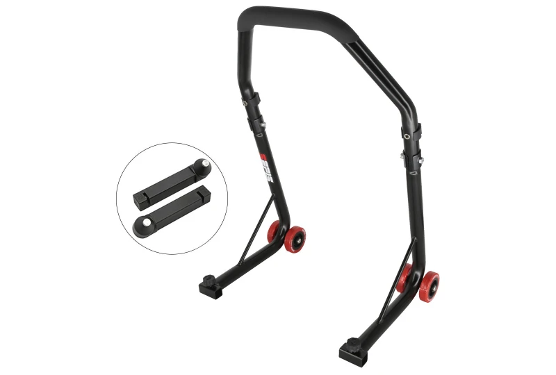 SEFIS D18 univerzálny predný moto stojan - čierný - trn pre motocykel