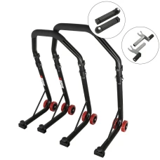 SEFIS D18 moto stojan predný a zadný set - čierný pre Honda CMX 500/1100 Rebel