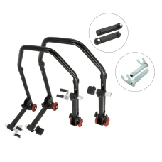 SEFIS D20 sklopný moto stojan predný a zadný set - trn / hák