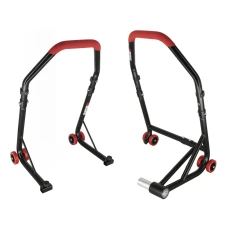 SEFIS D22 zadný stojan pre letmé uloženie kolesa - ľavostranný a D18 univerzálny predný moto stojan set