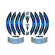 SEFIS PREMIUM ST 1 dvojdielne polepy na kolesá - modrá