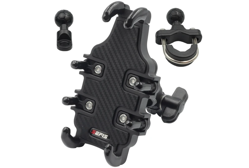 SEFIS Grab odolný ABS držiak telefónu s antiotrasovým adaptérom pre motocykel