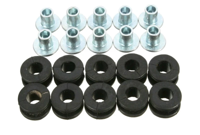 Gumové vložky do kapot 10ks pre motocykel