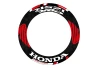 SEFIS jednodielne polepy na kolesá HONDA CBR125R čierno-červená pre motocykel