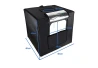 SEFIS LED svetelný fotostan - fotobox 40 x 40 x 40 cm pre domácnosť