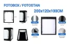 SEFIS LED svetelný fotostan - fotobox 200 x 120 x 100 cm pre domácnosť