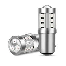 LED žiarovka P21/5W BAY15D 15SMD 3,5W červená