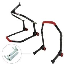 SEFIS M20 sklopný predný stojan do krku riadenia a zadný stojan set - háky