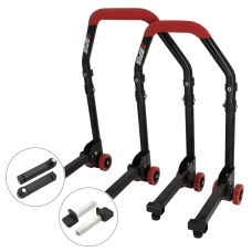 SEFIS M20 sklopný univerzálný moto stojan predný a zadný set - tŕne / packy