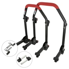 SEFIS M20U sklopný pojazdný univerzálný moto stojan predný a zadný set - 2v1 / packy