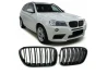 Predná maska ľadvinky Double-line BMW X3 F25 2011-2013 čierná na automobil