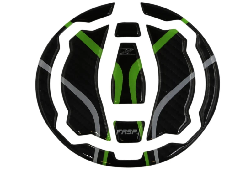 Polep na víčko nádrže Kawasaki Z900 650 Ninja 650 400 zelená pre motocykel