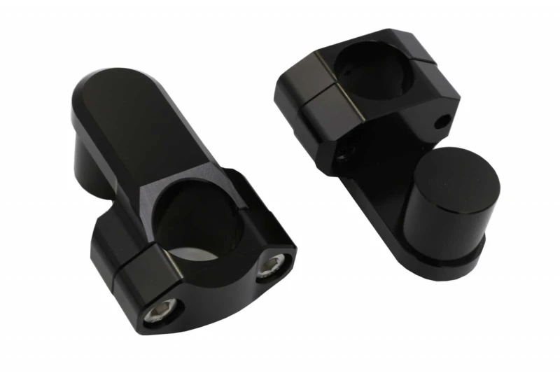 SEFIS Adventure 50 nádstavce 28,6/28,6 mm čierné pre motocykel