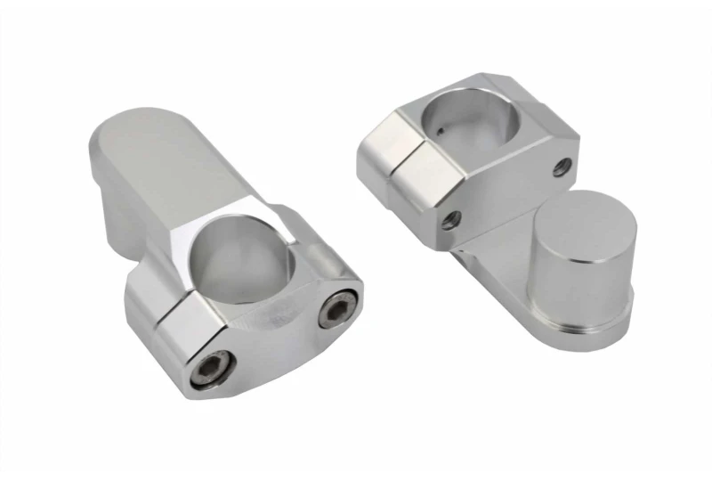 SEFIS Adventure 50 nádstavce 28,6/28,6 mm strieborné pre motocykel