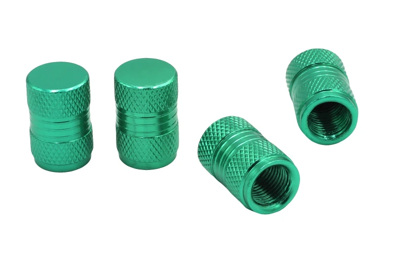 SEFIS čiapočky ventilov pre automobil zelená pre auto