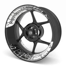 SEFIS dvojdielne polepy na kolesá KAWASAKI Z1000