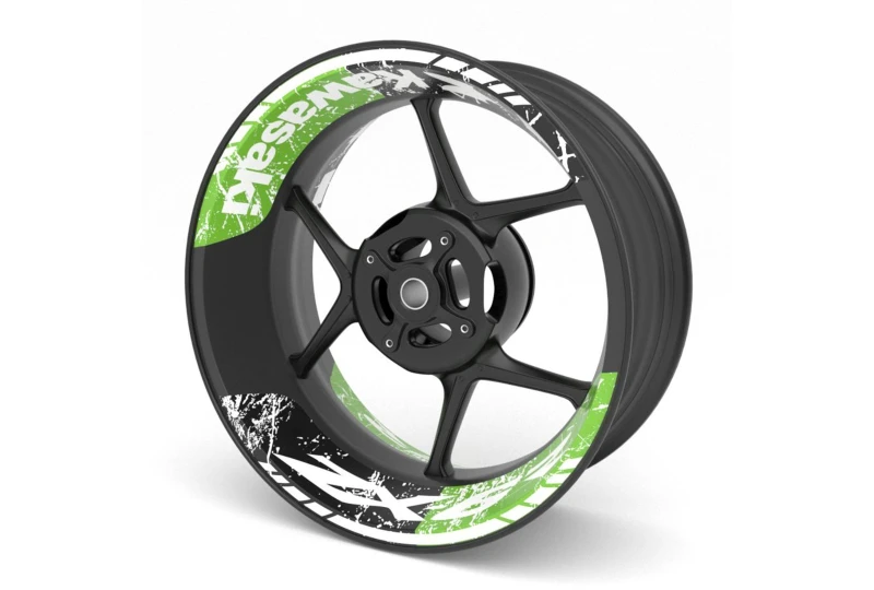 SEFIS dvojdielne polepy na kolesá KAWASAKI ZX-6R pre motocykel