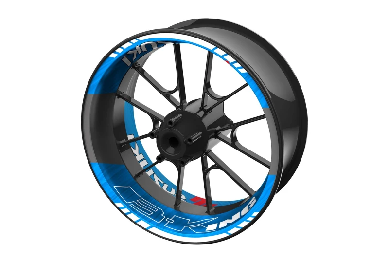 SEFIS dvojdielne polepy na kolesá SUZUKI B-KING pre motocykel