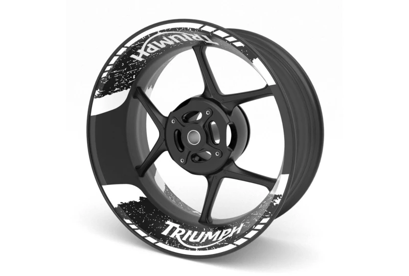 SEFIS dvojdielne polepy na kolesá TRIUMPH pre motocykel