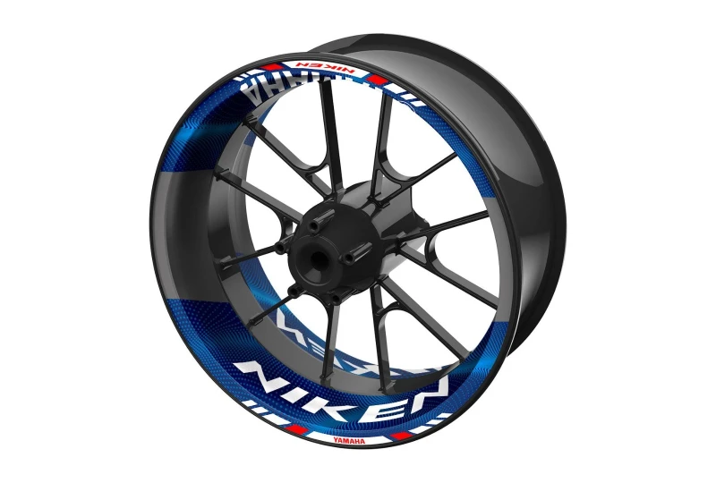SEFIS dvojdielne polepy na kolesá YAMAHA Niken tmavo modrá pre motocykel