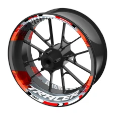 SEFIS dvojdielne polepy na kolesá YAMAHA Tracer sivo-červená