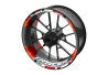 SEFIS dvojdielne polepy na kolesá YAMAHA Tracer sivo-červená pre motocykel