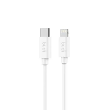 SEFIS IOS MFI rýchlonabíjací dátový kábel s konektormi USB-C a Lightning 1m biely