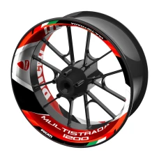 SEFIS jednodielne polepy na kolesá DUCATI Multistrada 1200 červená