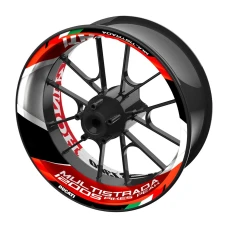 SEFIS jednodielne polepy na kolesá DUCATI Multistrada 1200S Pikes Peak čierná