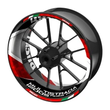 SEFIS jednodielne polepy na kolesá DUCATI Multistrada 1200S Pikes Peak červená