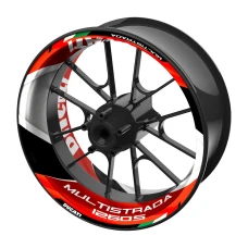 SEFIS jednodielne polepy na kolesá DUCATI Multistrada 1260S červená