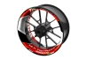 SEFIS jednodielne polepy na kolesá DUCATI Multistrada 1260S červená pre motocykel