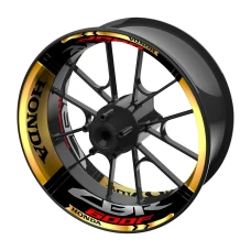 SEFIS jednodielne polepy na kolesá HONDA CBR 600F čierno-zlatá