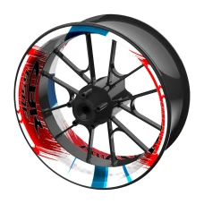 SEFIS jednodielne polepy na kolesá HONDA CBR 650F Trikolóra