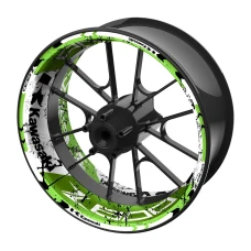 SEFIS jednodielne polepy na kolesá KAWASAKI Z800 světle zelená