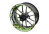 SEFIS jednodielne polepy na kolesá KAWASAKI Z800 světle zelená pre motocykel